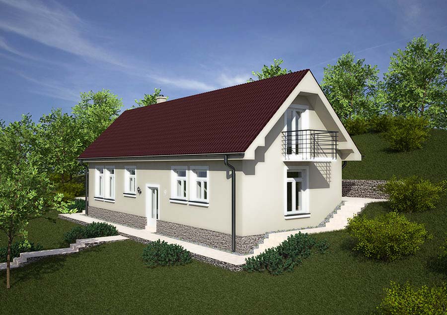 Rodinný dom vo svahu
Zastavaná plocha: 123,45 m²
Úžitková plocha: 145,1 m²
Obytné miestnosti: 4+kk